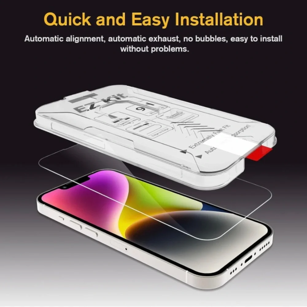 2 Pack Tempered Glass Screen Protector iPhone 14 Pro Max Camera Lens Protector